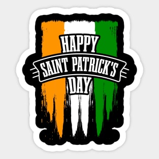 Happy ST Patrick's Day Shirts-Saint Patrick's Day Gifts Sticker